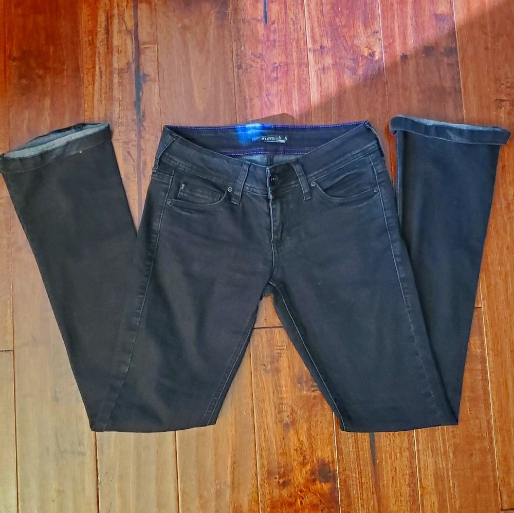 Black Straight Leg Jeans